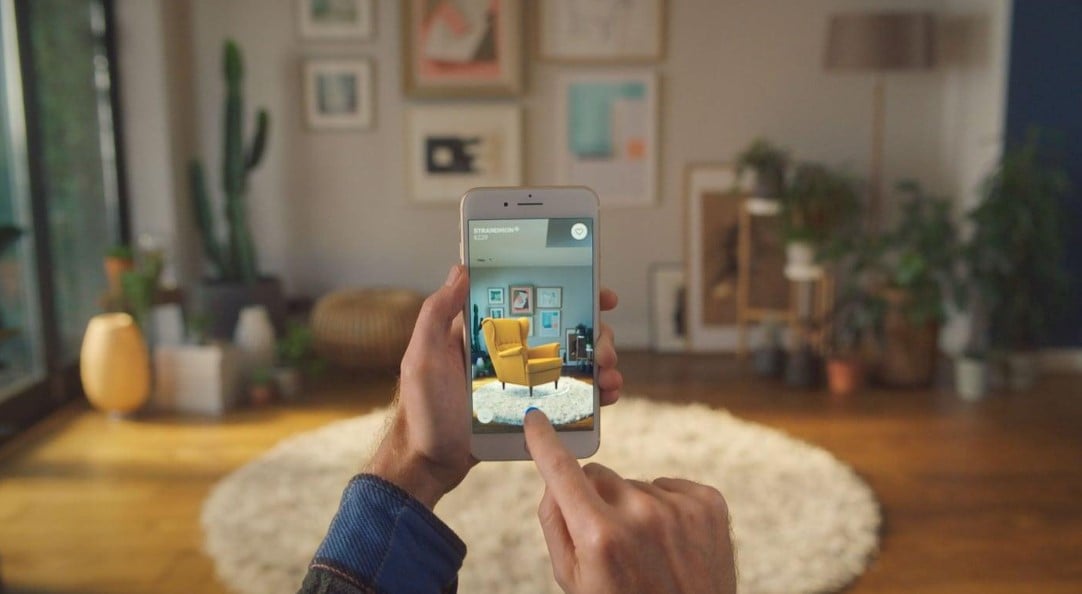 Figure 2 - IKEA’s ‘The Place’ app brings to life, just by scanning a QR code in the catalogue. IKEA Global, 2017.